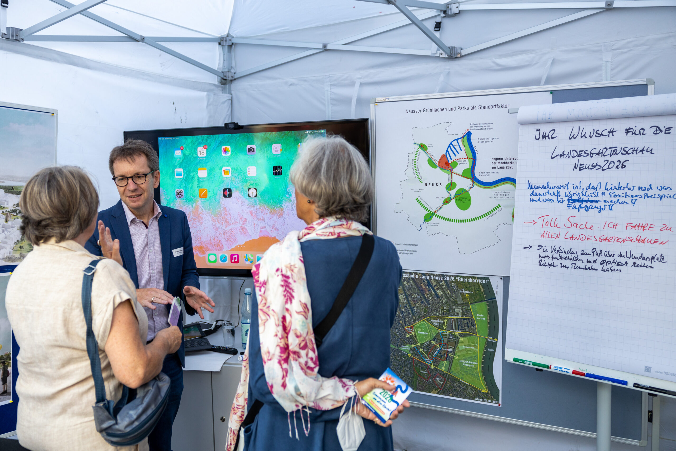 Bürgerbeteiligung in Neuss: Viele Akteure, Interessensvertreter und Anlieger wurden für die Bewerbung zur Landesgartenschau 2026 einbezogen. | Foto: Stadt Neuss